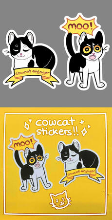 sticker designs based on my cat