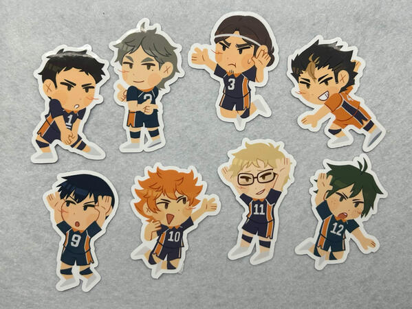 haikyuu karasuno stickers